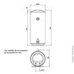 Termotanque Eléctrico Colgar Carga Inferior PEISA Tea 80L