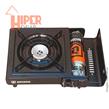 Anafe para Camping a Gas Brogas 465 + Maletin + 4 Cartuchos