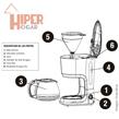 Cafetera Electrica 12 Pocilllos Yelmo CA7108 